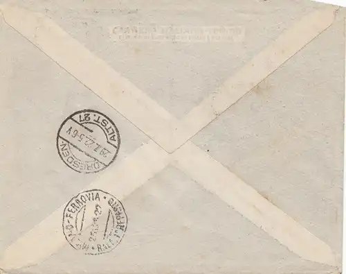 Italie: 1922: Monocles Milano vers Dresde - Paru Munich