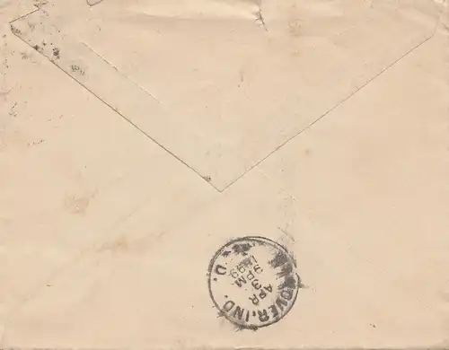 Italie: 1885: Rome-Grand Hotel vers les États-Unis