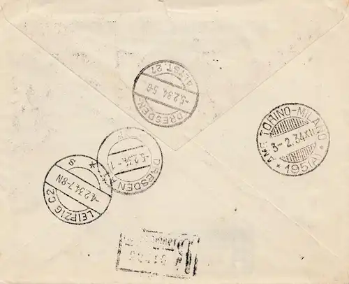 Italie: 1934: Torino d'après Dresde - recommandé