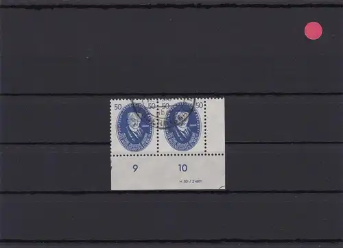 DDR MiNr. 270 DV: Bogenecke mit Druckvermerk - gestempelt