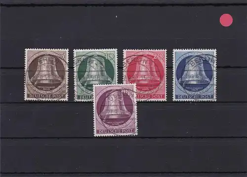 Berlin: MiNr. 75/79, gestempelt, Versandstellenstempel, Luxus