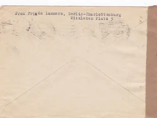 Berlin: MiNr. 9,22, 24,25,42 Bedarfsbrief in die Schweiz 1949