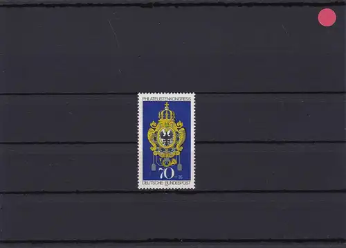 BRD: MiNo 765: Déplacement de la couleur du bleu cyanique, post-frais