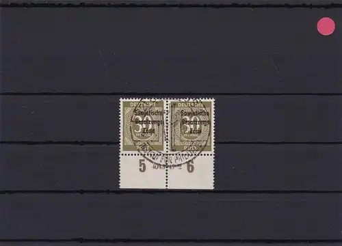 SBZ: MiNr. 208 HAN, zentrischer SST