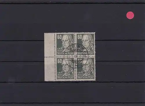 SBZ: Min°225bx WZ3, secr. gommes d'orceau, cachet de l'expédition centre