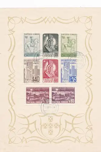 Portugal: bloc d'indépendance 1940.