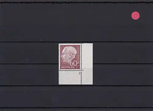 BRD: MiN° 190FN, Heuss Form N° 2, frais de port