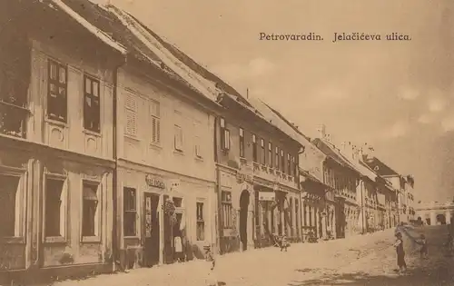 Yougoslavie: 1934 Carte de Petrovaradin après le château de Klosterburg