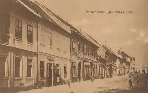 Yougoslavie: 1934 Carte de Petrovaradin après le château de Klosterburg