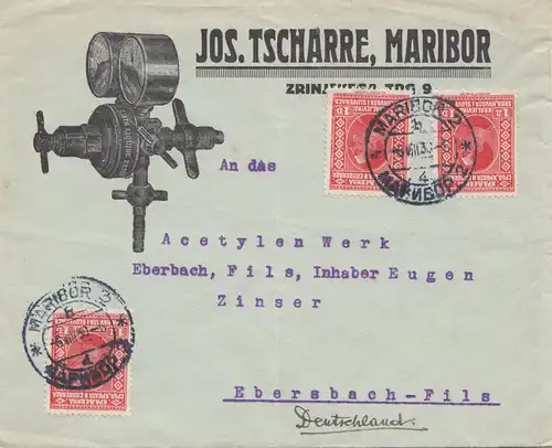 Yougoslavie: 1930: Maribor selon les taux Ebersbach