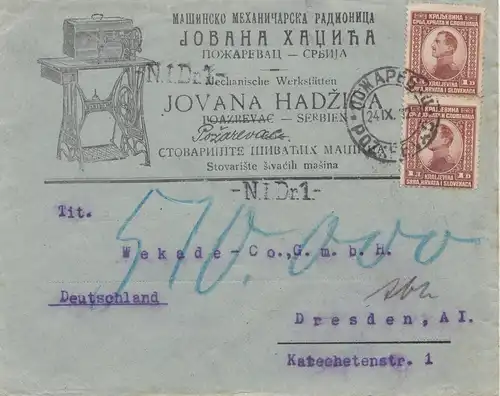 Yougoslavie: 1932 Pozareface après Dresde
