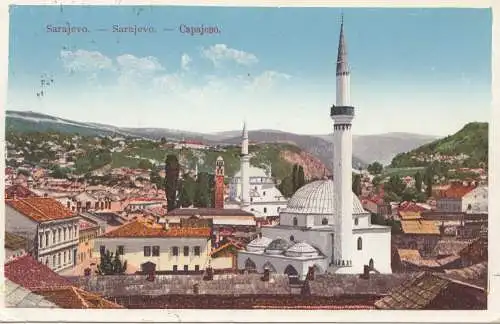 Jugoslawien: 1935: Ansichtskarte Sarajevo nach Bad Kreuznach