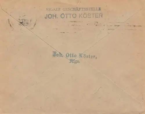 1921 Lettonie: Riga à Berlin.