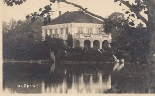 Lettonie: 1928: Carte de vue Alüksne