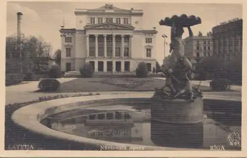 Lettland: 1939: Ansichtskarte Riga