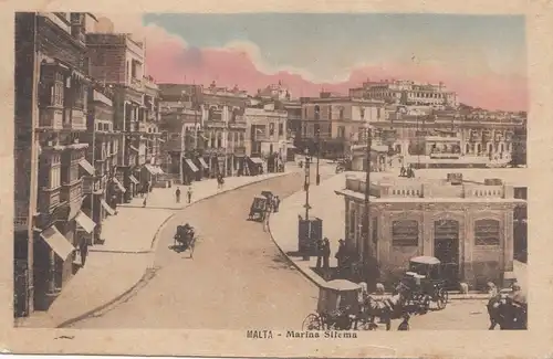 Malte: 1922: Carte de vue après Rome