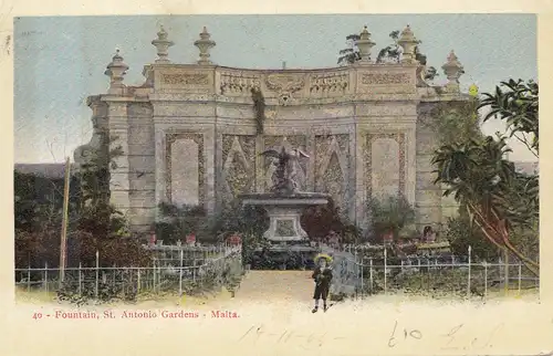 Malte: 1904: Carte postale de Napoli - Taxe