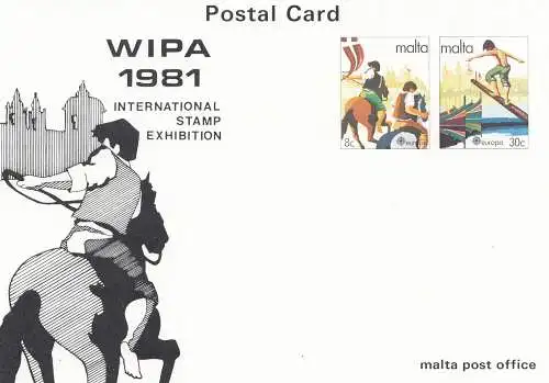 Malte: 1981: WIPA - Stamp Exhibition