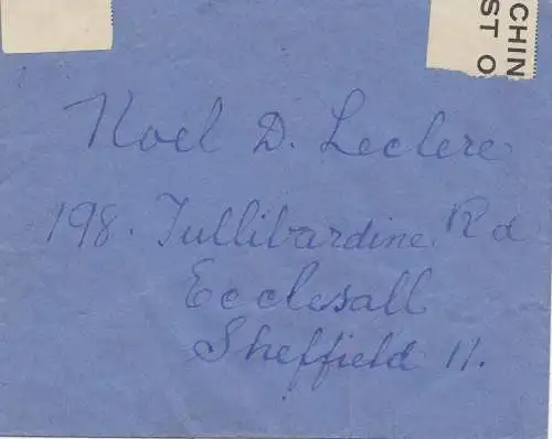 Malte: Lettre en tant qu'Air Mail en Angleterre