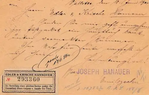 Malta: 1904: Ganzsache Valletta nach Hannover