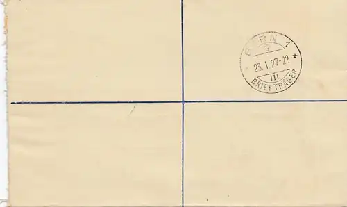 Malta: 1927: Einschreiben Sliema nach Bern