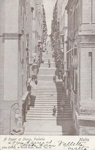 Malta: 1905: Ansichtskarte nach Bayern