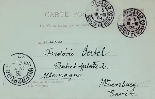 Monaco: 1904: Attention à P8 après Würzburg