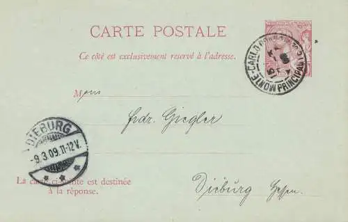 Monaco: 1909: Tout ce qui est arrivé à Dieburg, avec carte de crédit non utilisée