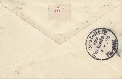 Monaco: 1893: Lettre à Berlin.