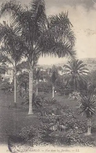 Monaco: 1905: Carte de vue sur l'Allemagne