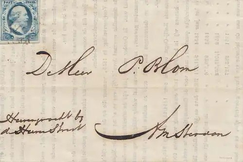 Niederlande: 1854: Brief nach Amsterdam