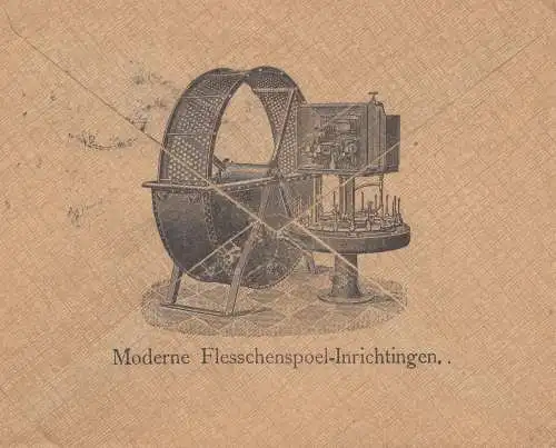 Niederlande: 1910: Amsterdam nach Dresden: Moderne Flesschenspoel Inrichtingen