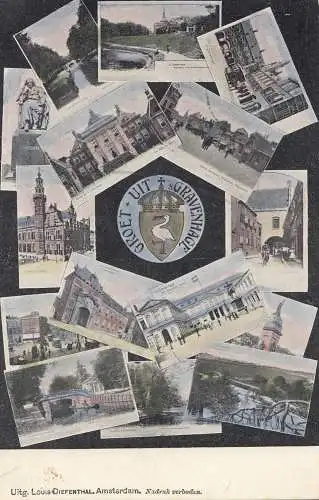 Pays-Bas: 1906: Carte de Gravenhage après Coburg