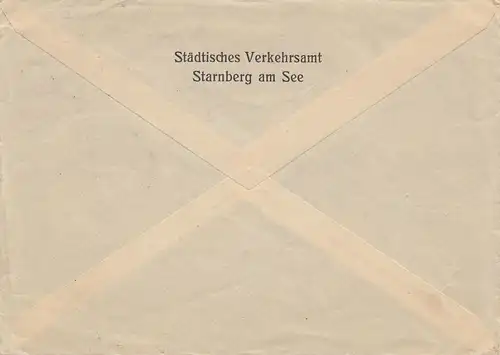 Niederlande: 1935: Starnberg nach Rotterdam TAXE