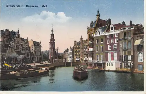 Niederlande: 1932 Ansichtskarte Amsterdam nach Stettin