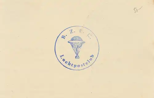 Pays-Bas: 1944: Ballonpost . Luchtpostcongres Rotterdam