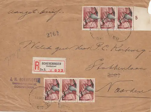 Pays-Bas: 1937: Inscription Scheveningen