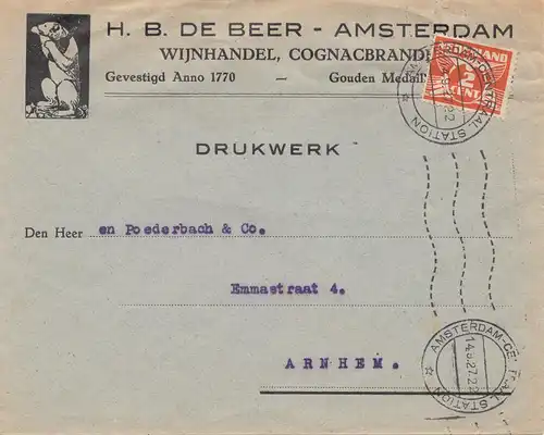 Pays-Bas: 1927: Amsterdam comme un objet d'impression après Arnhem