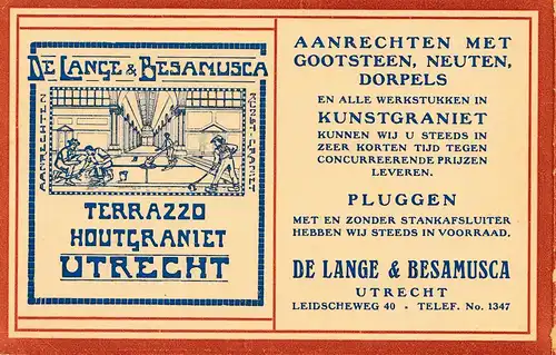 Pays-Bas: 1922: Rapportkaart Utrecht apr. Harlingen - Type II