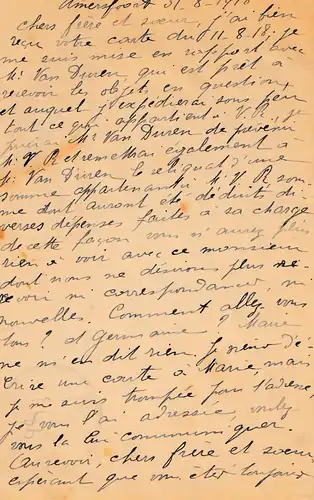 Niederlande: 1918: Briefkaart Einschreiben Amersfoort nach Belgien-Zensur
