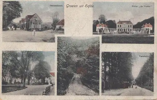 Pays-Bas: 1920: Carte de Groeten après Haarlem