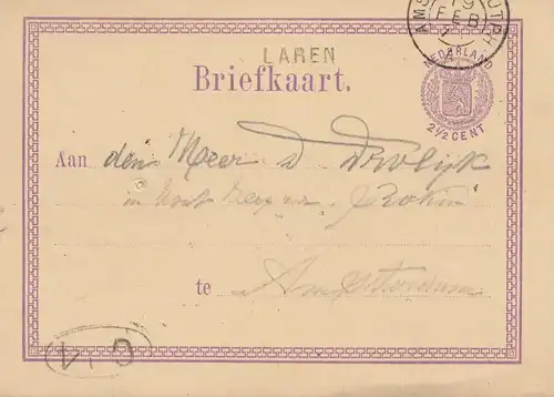 Niederlande: 187x Ganzsache - Briefkaart nach Amsterdam