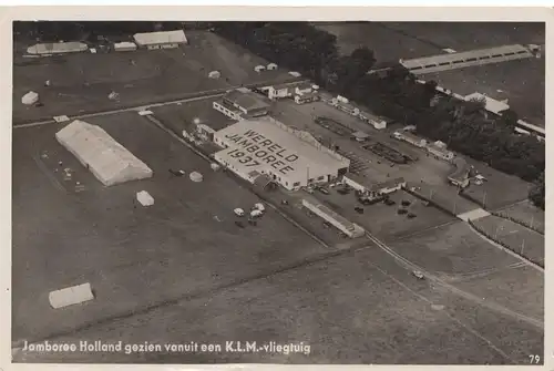 Niederlande: 1937: Briefkaart KLM Jamboree Holland