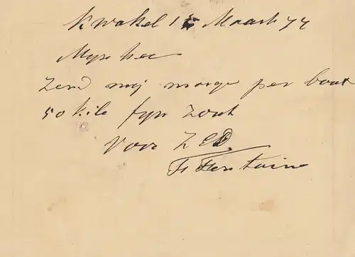 Pays-Bas: 1877: Tout ce qui est fait pour Amsterdam