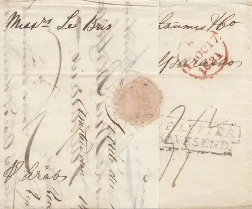 Pays-Bas: 1831: Amsterdam vers Liverpool - Valparaiso/Chile