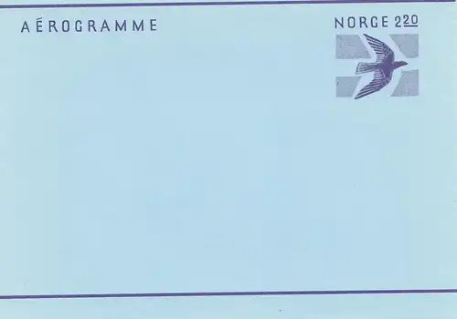 Norvège: Aerogrammes - Norge 2,20: LF 28