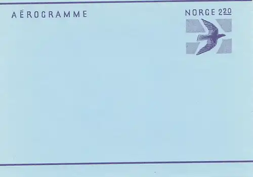 Norwegen: Aerogramme - Norge 2,20: LF 28