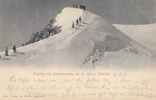 Österreich: 1906: Ansichtskarte Zillerthal nach Rudolstadt