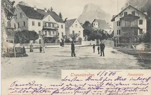 Österreich: 1909: Ansichtskarte Traunkirchen