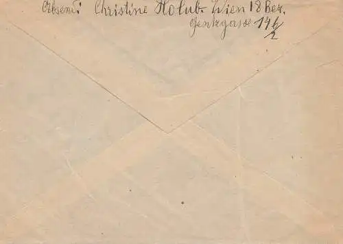 Autriche: Lettre de Vienne en 1936.